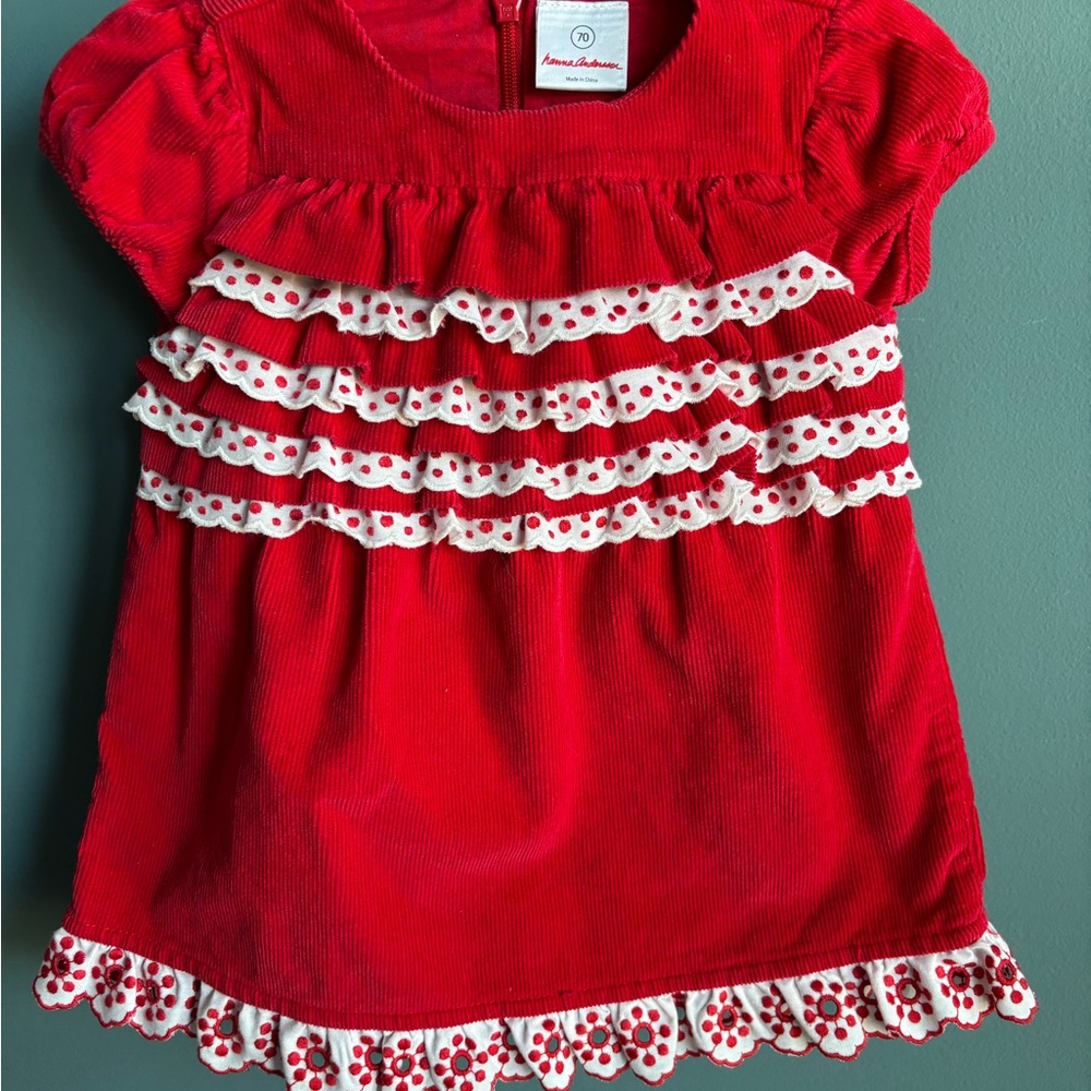 Hanna Andersson Red Corduroy Dress